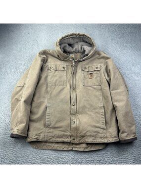Carhartt Mens Size XL Tall Sherpa-Lined Bartlett Hooded Jacket 102285-903